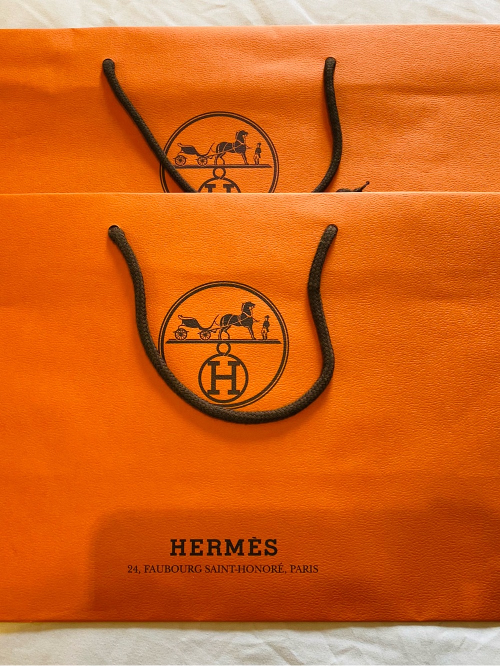 🛍️Hermes Authentic Luxury Branded Gift Bags in Various Sizes with Ribbon - Picture 8 of 12